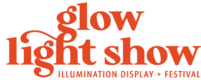 Glow Light Show's logo in red.