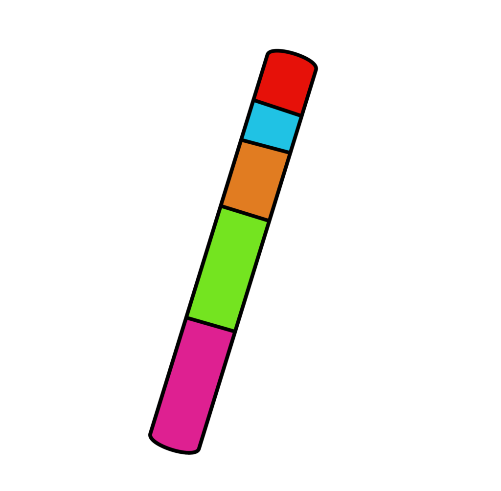 Illustration of a large glow stick.
